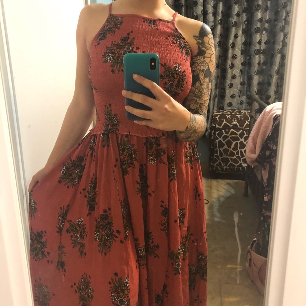 Beautiful floral designed maxi dress